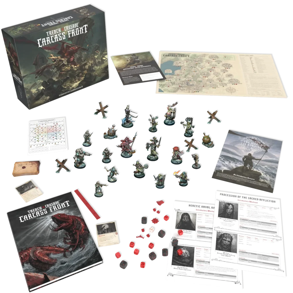 The entire contents of the Carcass Front box set.