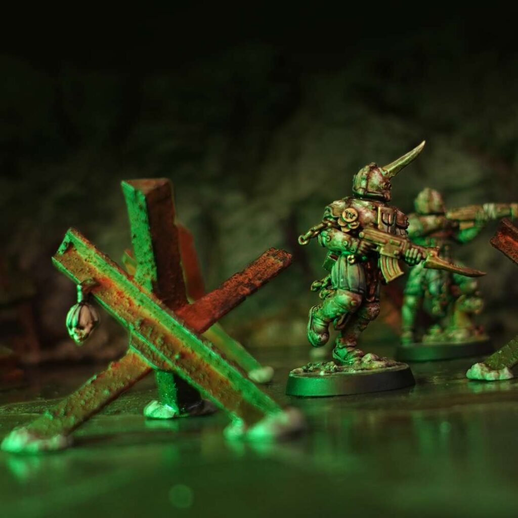 A Levant hedgehog terrain piece from the Carcass Front box.
